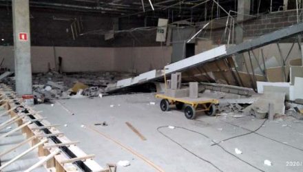 Quatro trabalhadores morreram no acidente em obra de hipermercado em Presidente Prudente. Foto: Divulgação/Polícia Militar