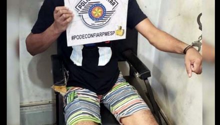 Homem foi preso suspeito de estuprar a enteada de 8 anos em Mirassol — Foto: Polícia Militar/Divulgação