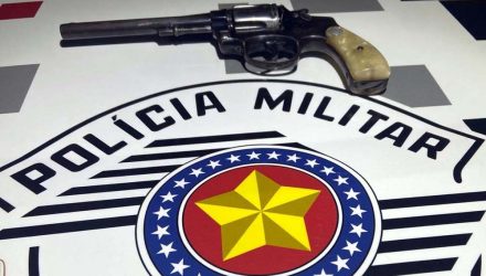 Armas apreendidas com o motorista em Guararapes — Foto: Divulgação/Polícia Militar