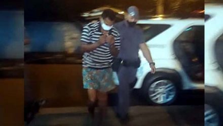 M. F. R., de 30 anos, foi preso por força de mandado de prisão em seu desfavor por ter cometido crime durante o regime semiaberto. Foto: MANOEL MESSIAS/Agência