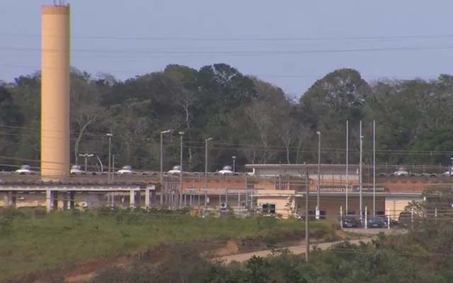 Complexo Penitenciário no bairro Xuri, em Vila Velha — Foto: Reprodução/TV Gazeta