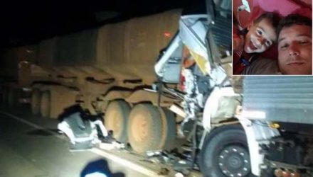 Pai e filho morrem em acidente com três caminhões na Rodovia Castello Branco, em Avaré — Foto: Arquivo Pessoal.