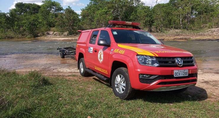 Jovem morre afogado após saltar em rio para nadar com os amigos em Mato Grosso — Foto: Corpo de Bombeiros de Mato Grosso.