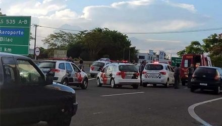 Segundo a polícia, a vítima estava muito machucada e o resgate precisou ser chamado para socorrê-la. Foto: What App