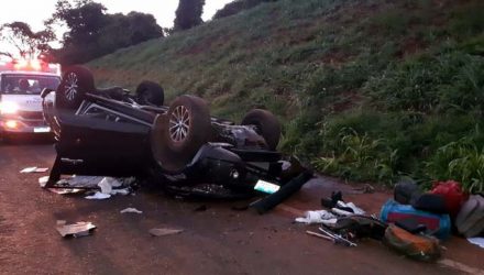 Idoso morreu depois de carro capotar em rodovia de Nova Granada — Foto: Arquivo Pessoal