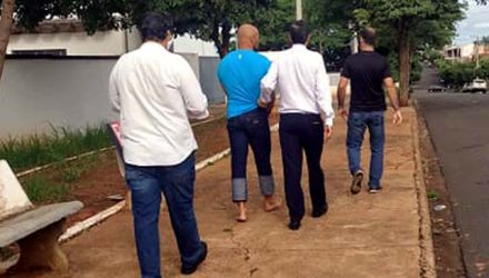 J. P. L. B., 33 anos, foi indiciado por violência Doméstica (Lei Maria da Penha), vias de fato, desacato e resistência. Foto: MANOEL MESSIAS/Agência