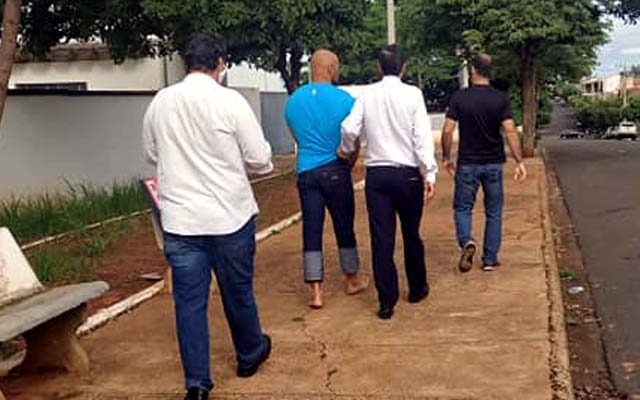 J. P. L. B., 33 anos, foi indiciado por violência Doméstica (Lei Maria da Penha), vias de fato, desacato e resistência. Foto: MANOEL MESSIAS/Agência