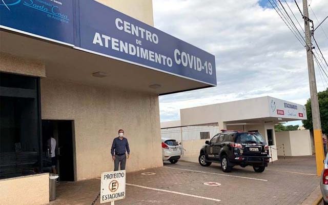 Polícia Civil realizou operação"Fura Fila, na Central Covid de Andradina. Foto: DIVULGAÇÃO