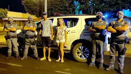 Proprietário agradeceu o empenho da Polícia Militar para localizar seu único patrimônio. Foto: Divulgação