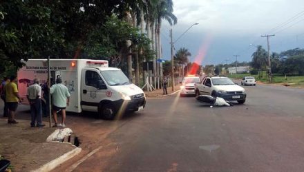 Vítima foi socorrida pelo serviço de ambulância do município, medicada e liberada. Foto: MANOEL MESSIAS/Agência