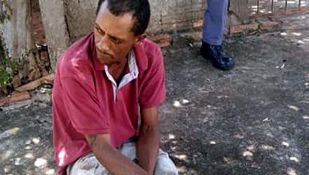 Morador de rua Alexandre Pereira dos Santos, de 41 anos. Foto: MANOEL MESSIAS/Agência