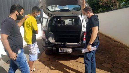 João Marcelo foi encaminhado por policiais civis para a cadeira de Pereira Barreto. Foto: MANOEL MESSIAS/Agência