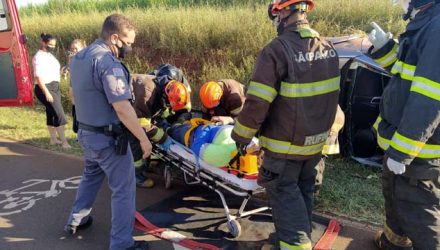 Comerciante foi socorrido pelos bombeiros até a UPA, medicado e permanecido em observação. Foto: MANOEL MESSIAS/Agência