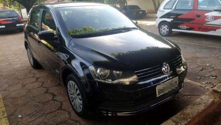 Veículo VW Gol dirigido pelo acusado foi apreendido pela Polícia Civil. Foto: MANOEL MESSIAS/Agência