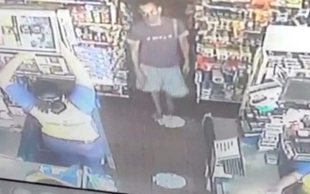 Xuxo quando preso por furto em 2020 por furto em outro supermercado. Foto: Divulgação