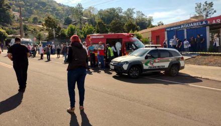 Jovem invade escola e mata crianças no Oeste de SC — Foto: Simone Fernandes/Arquivo Pessoal