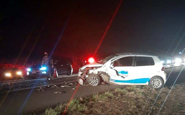 Somente o motorista ficou ferido em mais um acidente envolvendo ambulância do município. Foto: DIVULGAÇÃO