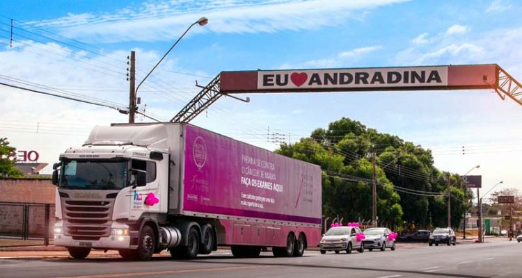 Carreta do Amor fica em Andradina até o mês de agosto de 2021. Foto: Secom/Prefeitura