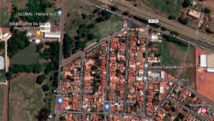 Preso foi localizado embriagado em uma das saídas da cidade, no jardim Brasil. Foto: Google Maps