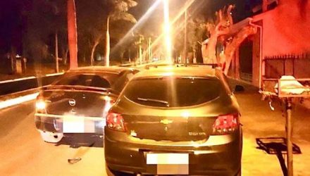 Motorista do Astra bateu contra os veículos Toyota Corolla e o GM Ônix. Foto: Divulgação