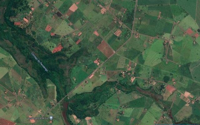Assentamento Pendengo é uma vasta área rural do município de Castilho. Foto: Google Maps/Reprodução