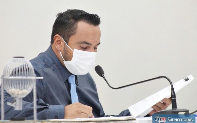 Presidente do legislativo andradinense, Helton Prando, o "Coxinha". Foto: Assessoria Legislativa