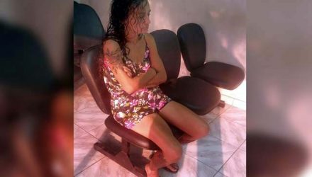 Lucinéia da Silva Salustiano, a “Néia”, de 39 anos,, furto o telefone enquanto "limpava" a casa do pai do PM. Foto: MANOEL MESSIAS/Agência