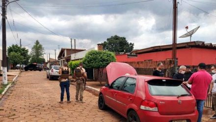 Policiais de Santa Fé do Sul (SP) prenderam o suspeito em Ponta Porã (MS) — Foto: Polícia Civil/Divulgação