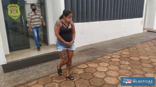 C. F. A. M. M., a “Carla Pedra”, de 37 anos, acusada de tráfico de entorpecentes, associação para o tráfico e corrupção de menor. Foto: MANOEL MESSIAS/Agência