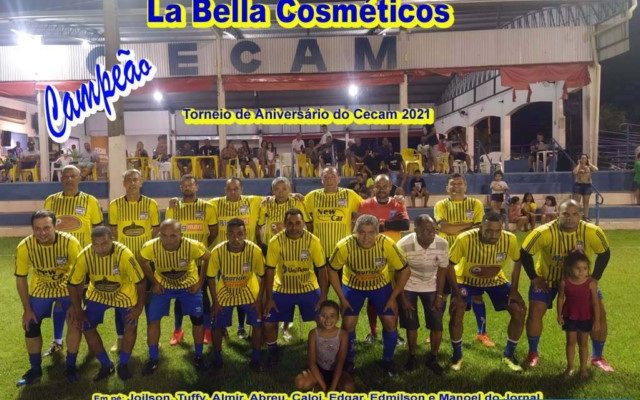 La Bella Cosméticos foi a grande campeã do Torneio de Aniversário do Cecam do ano de 2021