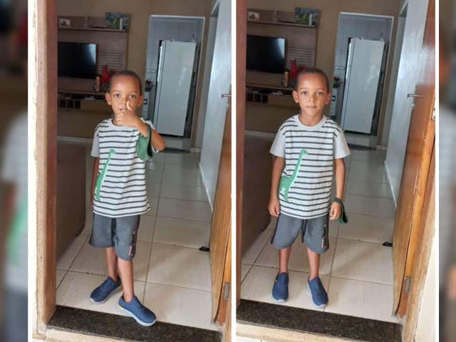 Felipe Barbosa Francisco, de apenas cinco anos, morreu depois de ser picado por um escorpião. Foto: Arquivo de família