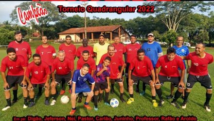Amigos da Bola, campeão do Torneio Quadrangular realizado no Guaporé. Foto: MANOEL MESSIAS/Agência