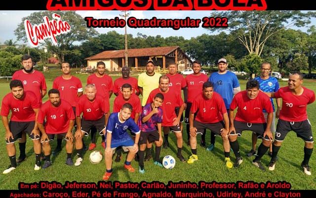 Amigos da Bola, campeão do Torneio Quadrangular realizado no Guaporé. Foto: MANOEL MESSIAS/Agência