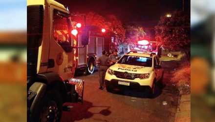 Brigada de incêndio e Polícia Militar do município, além dos bombeiros de Andradina atuaram no caso. Foto: Divulgação