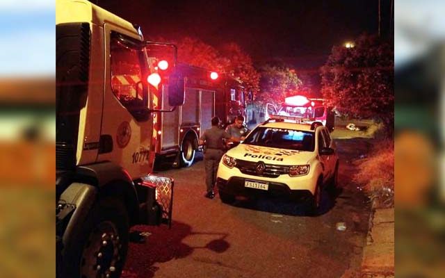 Brigada de incêndio e Polícia Militar do município, além dos bombeiros de Andradina atuaram no caso. Foto: Divulgação