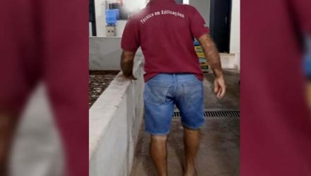 O desempregado J. A. S., de 56 anos, foi preso acusado de estupro de vulnerável contra uma menor de 14 anos. Foto: MANOEL MESSIAS/Agência