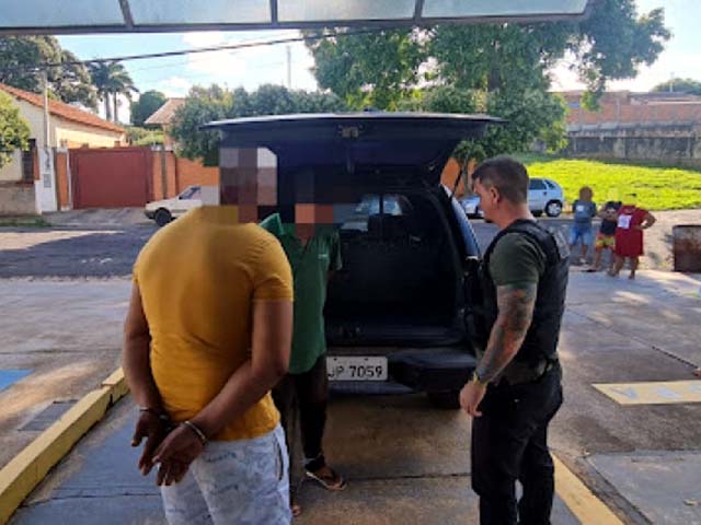 Os dois homens foram presos graças à integração das forças de segurança. Foto: Guararapes Sorriso News