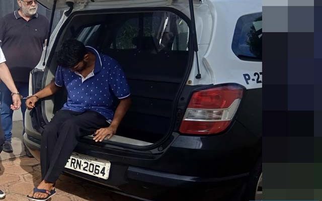 O eletricista J. B. T., de 29 anos, residente em Castilho, foi preso pela Polícia Militar acusado de furtar veículo em Guaraçaí. Foto: MANOEL MESSIAS/aGÊNCIA