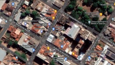 Roubo aconteceu no centro de Andradina. Foto: Reprodução/Google Maps