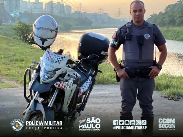 Soldado PM Islas já concluiu o Curso de Formação de Soldados, e atualmente trabalha na zona sul da Capital. Foto: PM/Divulgação