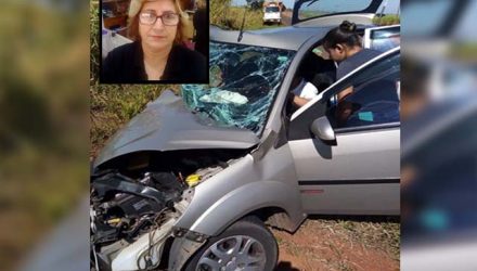 A cabeleireira Elza Salatino Donatoni, de 59 anos, morreu em acidente de trânsito em Castilho. Foto: Internauta