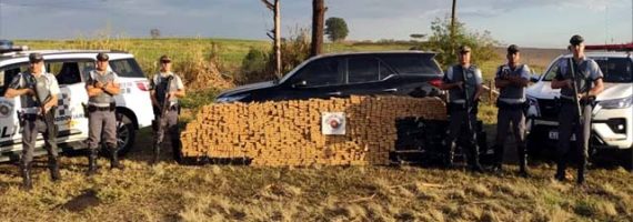 Caminhonete de luxo transportava mais de 1 tonelada de maconha — Foto: Polícia Militar Rodoviária