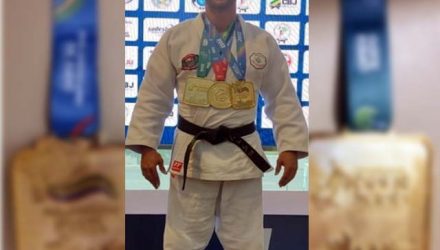 O policial civil Milton Marques Antunes Silva, de 44 anos, é tri-campeonato sul-americano e bicampeonato pan-americano de judô. Foto: Arquivo Pessoal