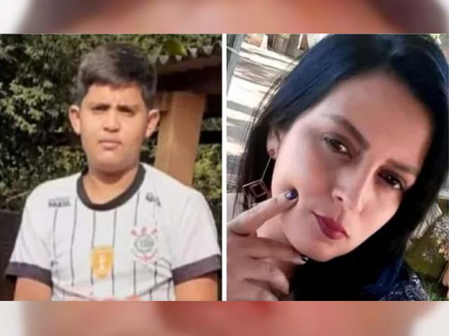 Daniela Luiz, de 30 anos, e o filho dela, um adolescente de 14 anos, foram mortos pelo ex- dela. Foto: Facebook/Reprodução