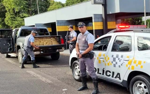 Operação foi realizada na Rodovia Euclides da Cunha em Tanabi — Foto: Polícia Rodoviária Estadual/Divulgação