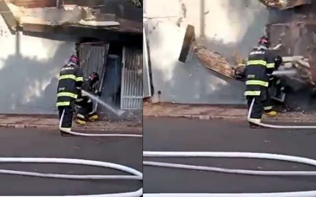 Bombeiro não ficou ferido durante acidente em Birigui — Foto: Arquivo pessoal