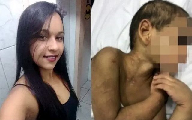 Justiça expediu mandado de prisão preventiva contra mãe de menino agredido — Foto: Reprodução