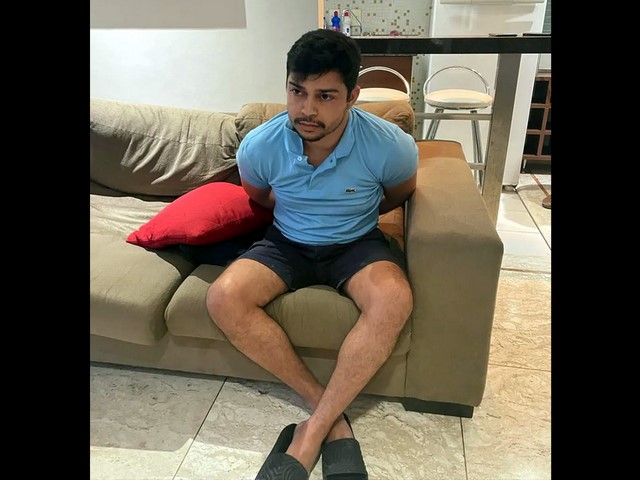 Cleidison dos Santos Fernandes preso na Zona Leste de SP — Foto: Polícia Civil do Estado de São Paulo / Reprodução