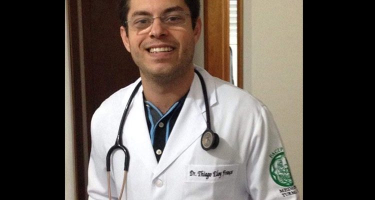 O médico Thiago Eloy França, de 36 anos, teve um traumatismo craniano encefálico. Foto: Arquivo de Família