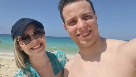 Foto tirada no dia anterior ao acidente na Republica Dominicada, pelo casal que mora em Praia Grande — Foto: Arquivo pessoal